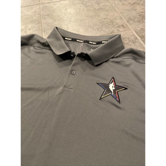 Nike Other - NWTS Nike Golf Dri-Fit Polo Short Sleeve Shirt Mens XXL Gray Grey NBA Star